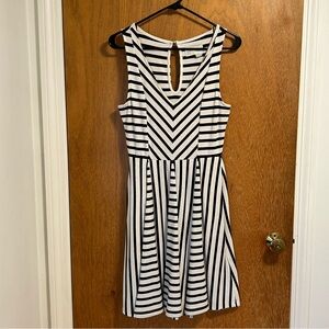 Anthropologie Dress black and white
